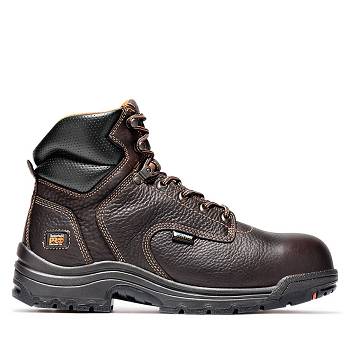 Timberland PRO TiTAN 6" Comp Toe - Tmavo Hnede Nepremokave Topanky Panske, T0353SK